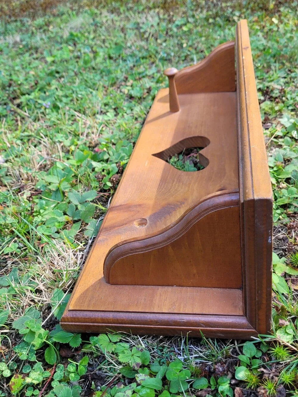 Cottagecore Heart Shelf Wood Farmhouse
